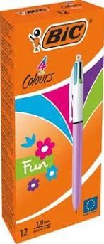 BOLIGRAFO BIC 4 COLORES FUN LILA PASTEL