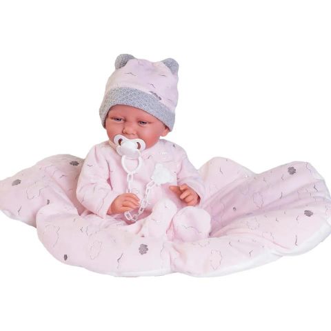 Muñeca Recien Nacida Carla Nubes 40 Cm