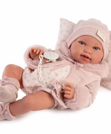 Muñeca Recién Nacida Pipa invierno.Cuerpo con rell