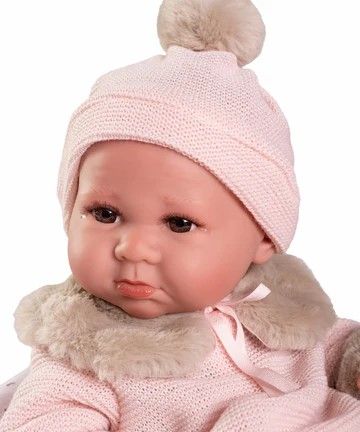 Muñeca Recién Nacida Luca con mantita flores 42 cm