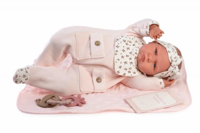 Muñeco Mi primer Reborn Berta manta alcolchada 52c