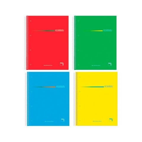 Cuaderno a5 160h mic. 5x5 forradas