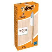 BOLIGRAFO BIC 4C WOOD NATURAL