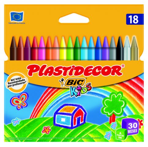 CERA PLASTIDECOR DE 18 UNIDADES