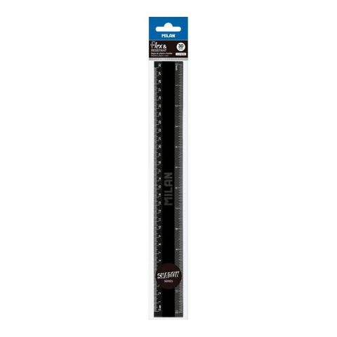 Regla 30 cm serie especial Shadow, negro
