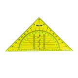 Escuadra geométrica Flex&Resistant amarillo 14 cm,