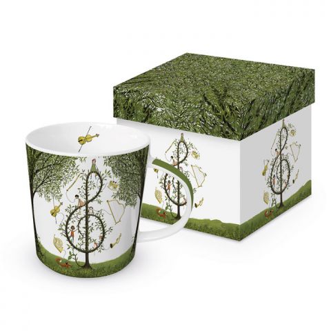 TAZA CLAVE SOL + CAJA REGALO