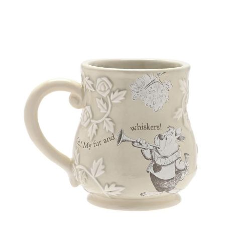 TAZA RELIEVE ALICIA PAIS DE LAS MARAVILLAS CONEJO 