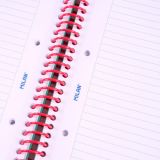 Cuaderno A4 con espiral y tapa dura, papel a línea