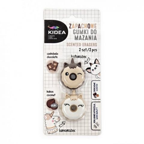 SET 2 GOMAS PERFUMADAS CHOCOLATE Y COCO