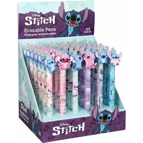 EXPOSITOR 36 BOLIGRAFOS BORRABLES STITCH PASTEL
