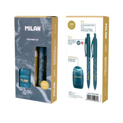 Caja regalo serie Lava con bolígrafo P1, portamina