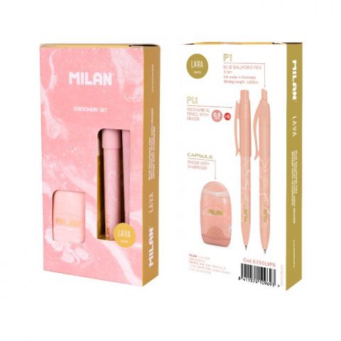 Caja regalo serie Lava con bolígrafo P1, portamina