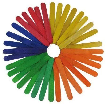 PALOS DE MADERA COLORES ANCHOS 15CM 50 UND