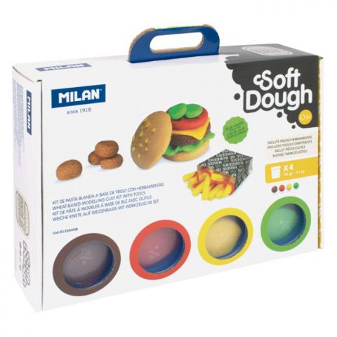 Maletín 4 botes 116 g pasta blanda Soft Dough con 