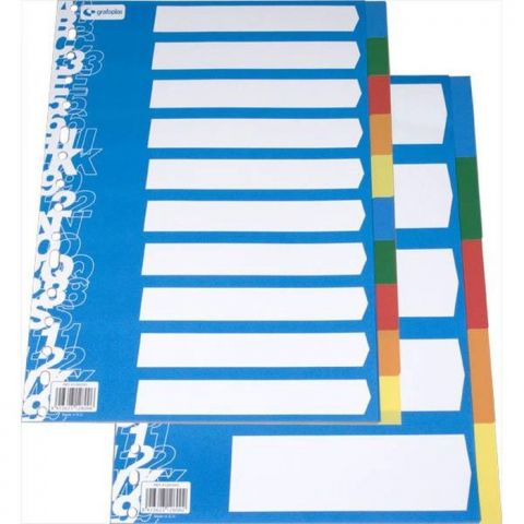 JUEGO SEPARADORES FOLIO 10 POSICIONES ECOLOGICO 16