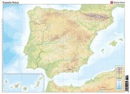 MAPAS MUDO ESPAÑA FISICO VICENS