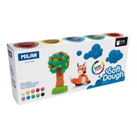 Caja 10 botes 85 g pasta blanda Basic Soft Dough
