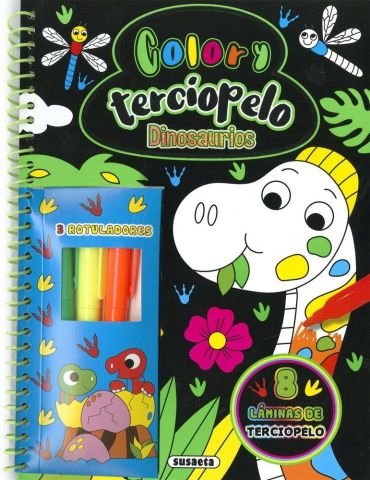 DINOSAURIOS COLOR Y TERCIOPELO