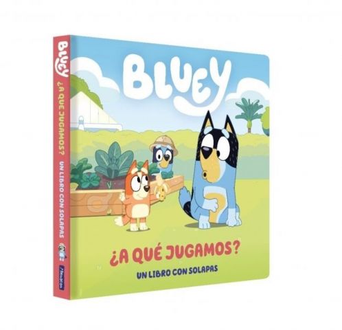 BLUEY LIBRO DE CARTON CON SOLAPAS A QUE JUGAMOS