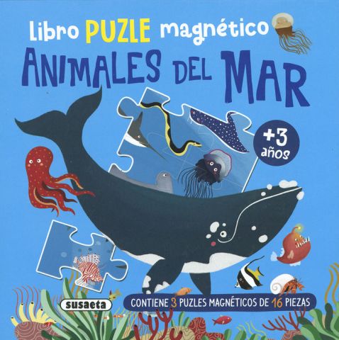 LIBRO PUZLE MAGNETICO ANIMALES DEL MAR