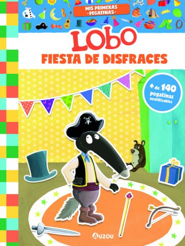 MIS PRIMERAS PEGATINAS LOBO FIESTA DE DISFRACES.