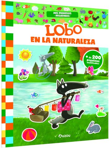 MIS PRIMERAS PEGATINAS LOBO EN LA NATURALEZA.