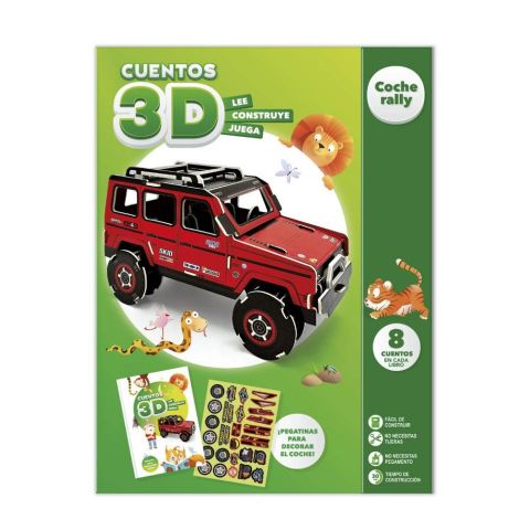 CUENTOS PARA IMAGINAR Y CONSTRUIR 3D COCHE RALLY