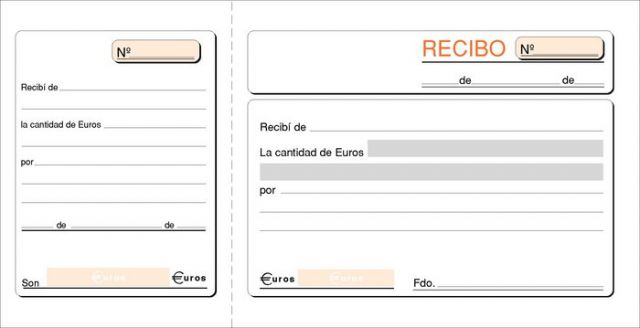 TALONARIO RECIBOS 1/3 FOLIO 